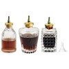 Bitters Bottle Set of 3, Glass Dasher Bottle, Decorative Professional