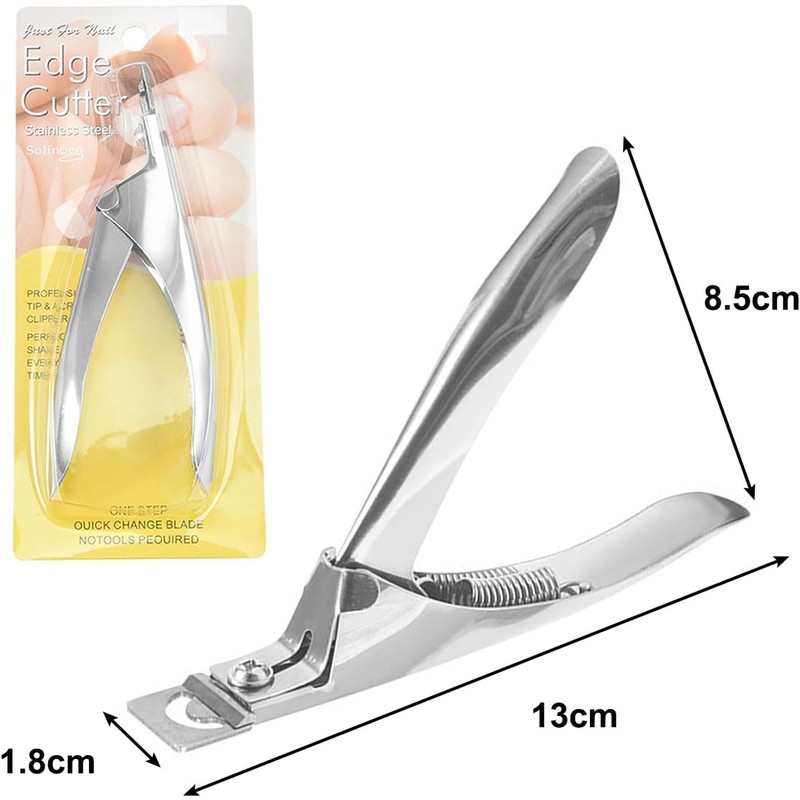Stainless Steel False Nail Tip Clipper – Professional Acrylic Nail