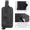 KINGSONS Sling Bag Small Crossbody Backpack for Men Waterproof Chest