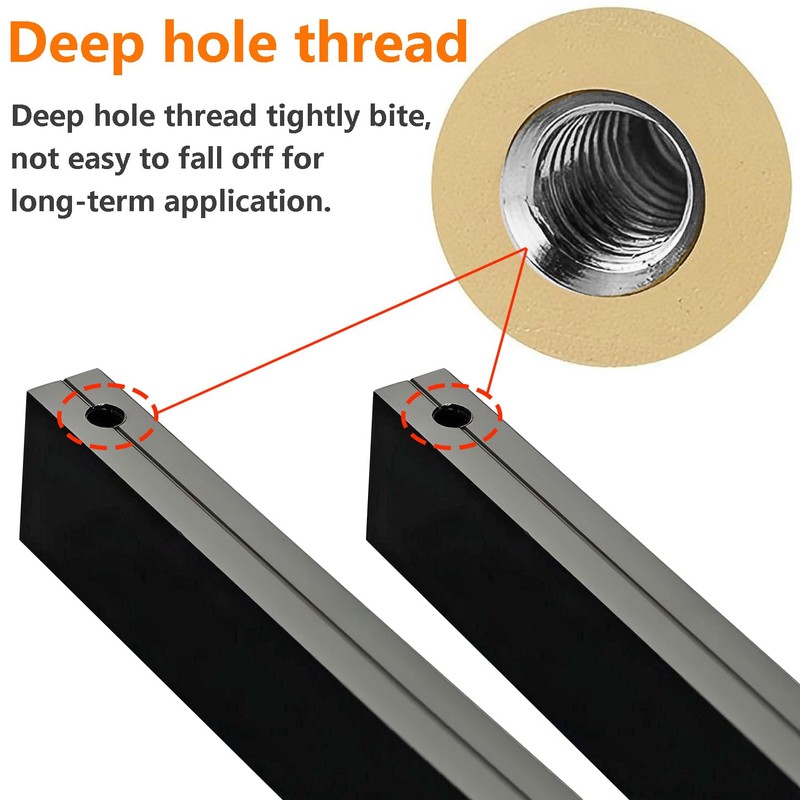 Qrity L 90° Kitchen Handles, Black, Cupboard Door Handle, Pull