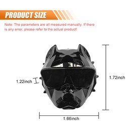 Bully Dog Car Engine Push to Start Button Cover, Zinc Alloy Ignition Switch Protective Cover, Anti-Scratch Push Start Stop Button Cover Decoration Sticker Universal for Car Truck SUV (Black)