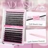 FADLASH DIY Eyelash Extension Kit, 240Pcs Lash Clusters with Lash