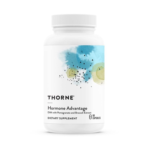 Thorne Hormone Advantage - (Formerly DIM Advantage) Estrogen Metabolism Support & Hormone Balance for Men & Women - Featuring DIM and Pomegranate Extract - 60 Capsules