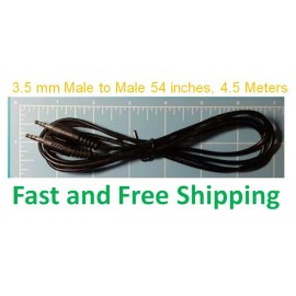 Unbranded 3.5 mm Male to Male Stereo Audio Aux Cable, 54 inches, 4.5 Meters   Free Ship