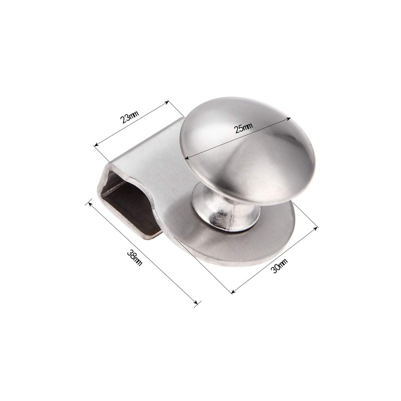 Hicello Glass Door Pull Handle/Clamp/Clips for Glass 5-8mm Showcase Furniture