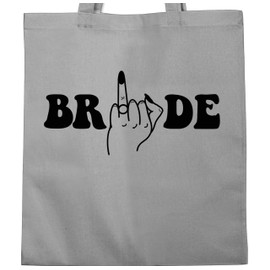 Shirtracer - Cotton Bag - JGA Stag Night Women - Bride Ring Finger Black, 2 Light Grey, Unit size