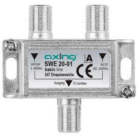 Axing SWE 20-01 Satellite Combiner for Zusammenschalten of broadcast and Single LNB to one output