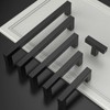 Asidrama 10 Pack 5 Inch(128mm) Matte Black Kitchen Cabinet Handles,