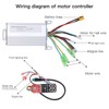36V 350W Electric Scooter Controller Dashboard Panel Brake Lever Kit