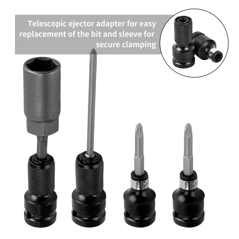 Bit Drill Adapter, Bit Holder Socket Adapters Drill Chuck Set,