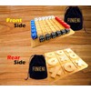 FINENI Dice Battle and TicTacToe Dual Sides Board Games, Wooden