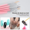 Cheerhom 20 Piece Nail Brush Set with Dotting Tool, Brush