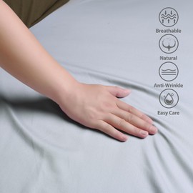 1000 Thread Count 100% Egyptian Cotton 1Pc Fitted Sheet only,T-XL/Split King Size Satin Pattern Bottom Sheet,18" Deep Pocket,Soft & skinfriendly for Home and Hotel(1 Pc T-XL/Split King Size,Gray)