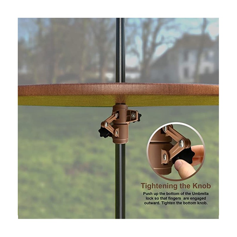 Beach Umbrella Holder for Patio Tables - Strong Locking System