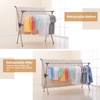 YUBELLES Clothes Drying Rack, Adjustable and Foldable Laundry Rack, Space