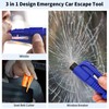 LECART 8 Pack Car Window Glass Breaker Keychain Emergency Escape