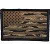Brown/Tiger Stripe USA Flag Morale Patch. 2x3 Hook Patch. Made