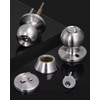 Lanwandeng (6Sets) All Keyed Same Entry Door Knob and Single