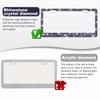 QUANQIUFEI 2 Pack Bling License Plate Frames for Women, Sparkly