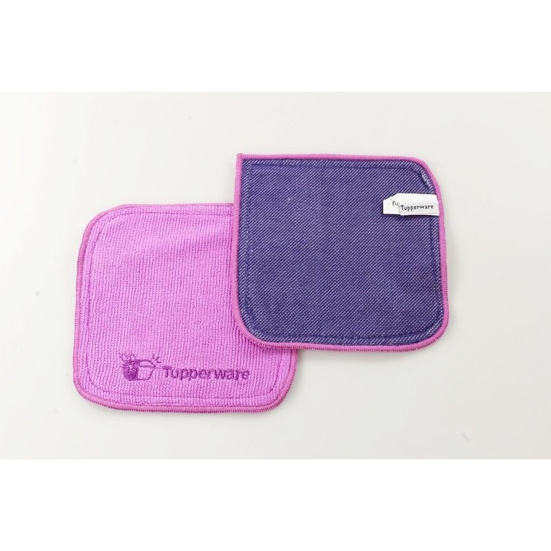 TUPPERWARE FaserPro UltraStark Purple (2) Ultrapro Ultra Microfibre Cloth Ultra
