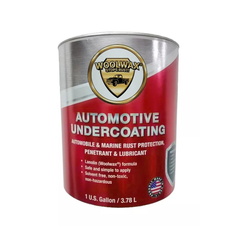 Woolwax Lanolin Film Thick Fluid Undercoating (1) Gallon. Black, Straw,