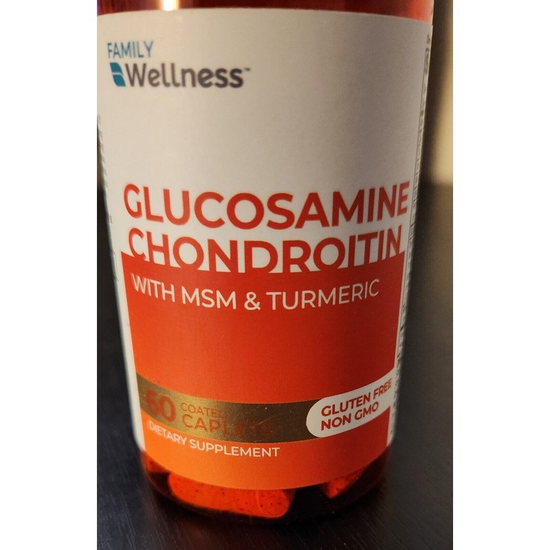 Family Wellness Glucosaminw Chondroitin With MSM And Tumeric 60 caplets