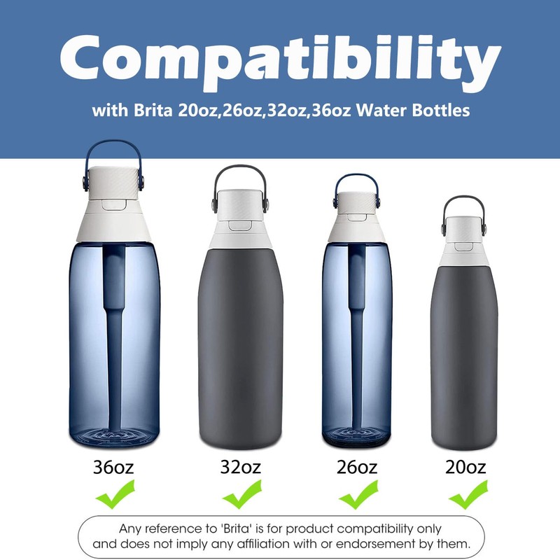 Oxyooh Water Bottle Mouthpiece Replacement for Brita Bottle - 3