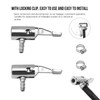 2-Pack 1/4" Lock On All Metal Air Chuck, Portable Mini