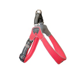 Coralpina - Cinquetorri Adjustable Harness for Small to Medium Dogs, Soft and Breathable, Does Not Harm Hair or Hinder Movement, Neon Pink, Size 3