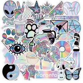 Unbranded VSCO Pastel Style Stickers 50pk VSCO Cartoon Mixed Fun Random Graffiti Stickers