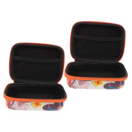 LABRIMP 2 pcs Camera Carrying Case Portable Camera Bag for Lightweight Travel Case with Zipper Closure for Photography Accessories Butterfly Print Design