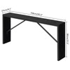 MAHANCRIS Console Table, 62.2" Long Sofa Table Behind Couch, Narrow