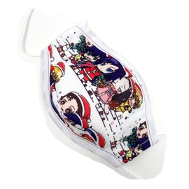 Maskara by BengC Anime Manga Christmas White KIDS Face Mask with Nose Wire Clip