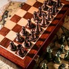 12 Inches Chess Set with Folding Wooden Chess Board and