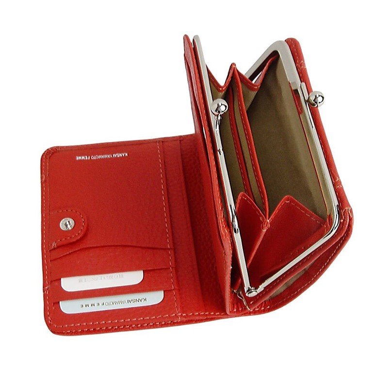 Yamamoto mj4505 Bi-Fold Wallet, Yamamoto Kansai, Coin Purse Included, Soft