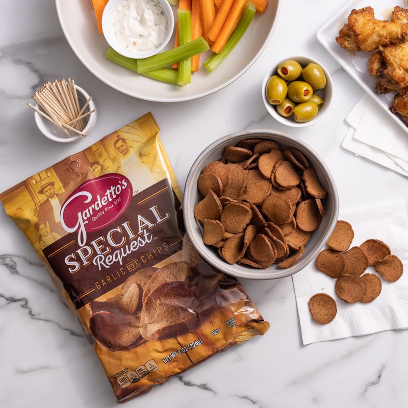 Gardetto's Special Request Garlic Rye Chips, Snack Bag, 8 oz