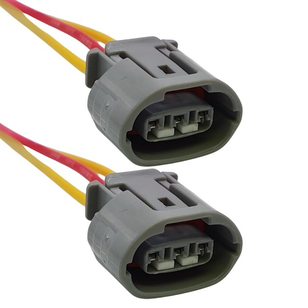 Pair of Pre-wired 3 Pin Alternator Connectors for Toyota for
