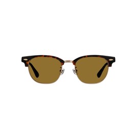 Zoff Wellington Sunglasses | Salmon Blow Half Frame Anti-Slip UV Protection Over 99.9% UV Reduction Rate, Unisex, Driving, Fishing, Fashion, Black, Gold (53 □ 20-145), brown (demi pattern)
