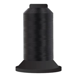 Glide 60 5,500 yardas - Negro - 650.11001, 60wt. Hilo de poliéster de filamento, para acolchar, superbrillante, sin pelusas, no destiñe, ideal para bordar y coser