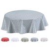 Home Direct Round Embossed Oilcloth PVC Wipe Clean Tablecloth Table