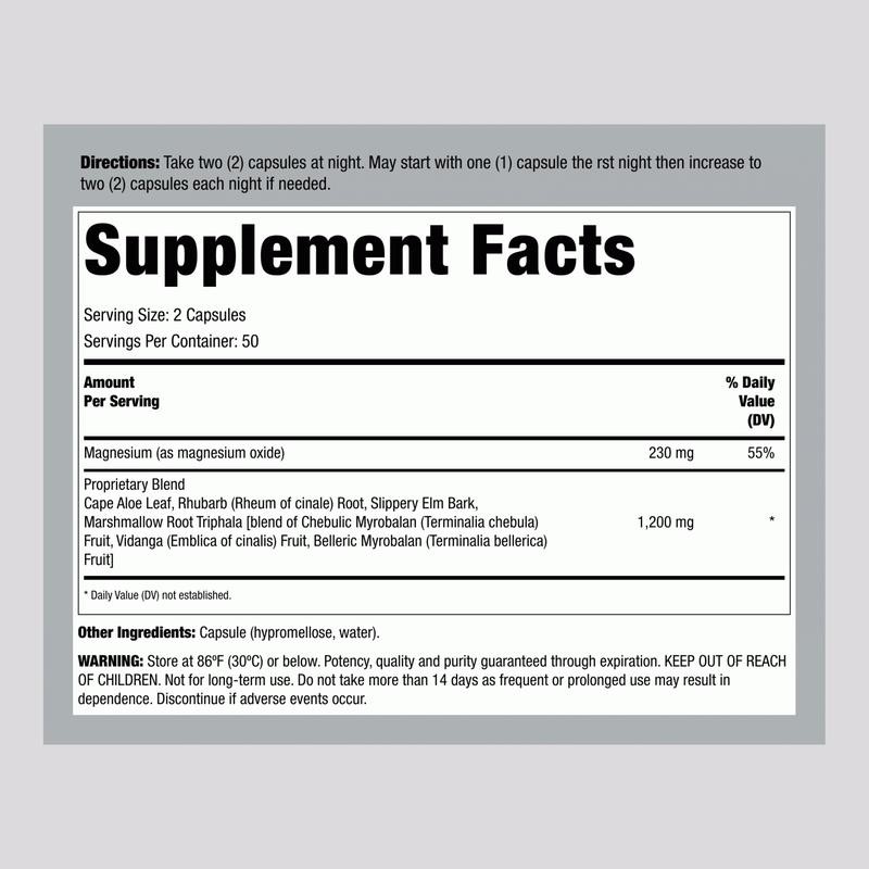 Cleanse More Overnight Formula – 100% Vegetarian Capsules