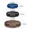 Victorian Plus Arbitration Room Wall or Door Sign Leather |