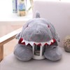 Bury Tony Shark Soft Hooded Travel Neck Pillow, Cartoon Animal