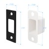 Nuk3y Deadbolt Strike Plate Square Corner 1-1/8" x 2-3/4" with