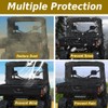 YONQIFON Defender Soft Rear Window Rear Windshield with Zipper Compatible