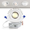Adetu 4 inch Gimbal led recessed Light, 360°+90° Adjustable Directional