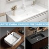 Tapón Universal Fregadero de Baño, 99% Aptos (27-41mm)（Negro）