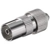 SAT-FOX TV Plug Set: 4 Coaxial Plugs and 4 Coaxial