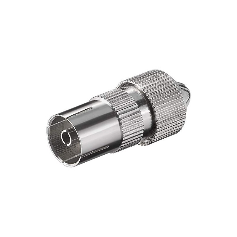 SAT-FOX TV Plug Set: 4 Coaxial Plugs and 4 Coaxial