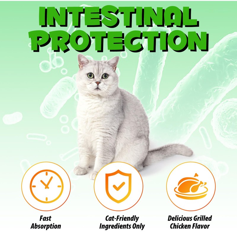 newseel Cat Constipation Relief, Natural Liquid Cat Laxatives with 6